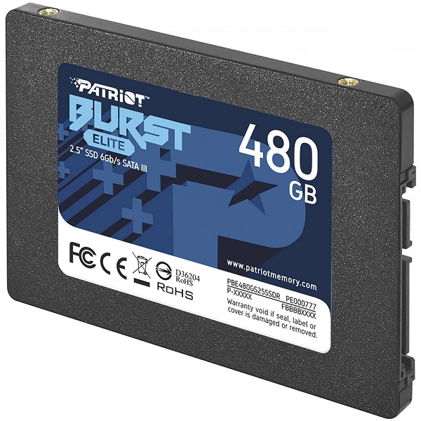 Patriot SSD Burst Elite R450/W320, 480GB, 7mm,2.5"-0