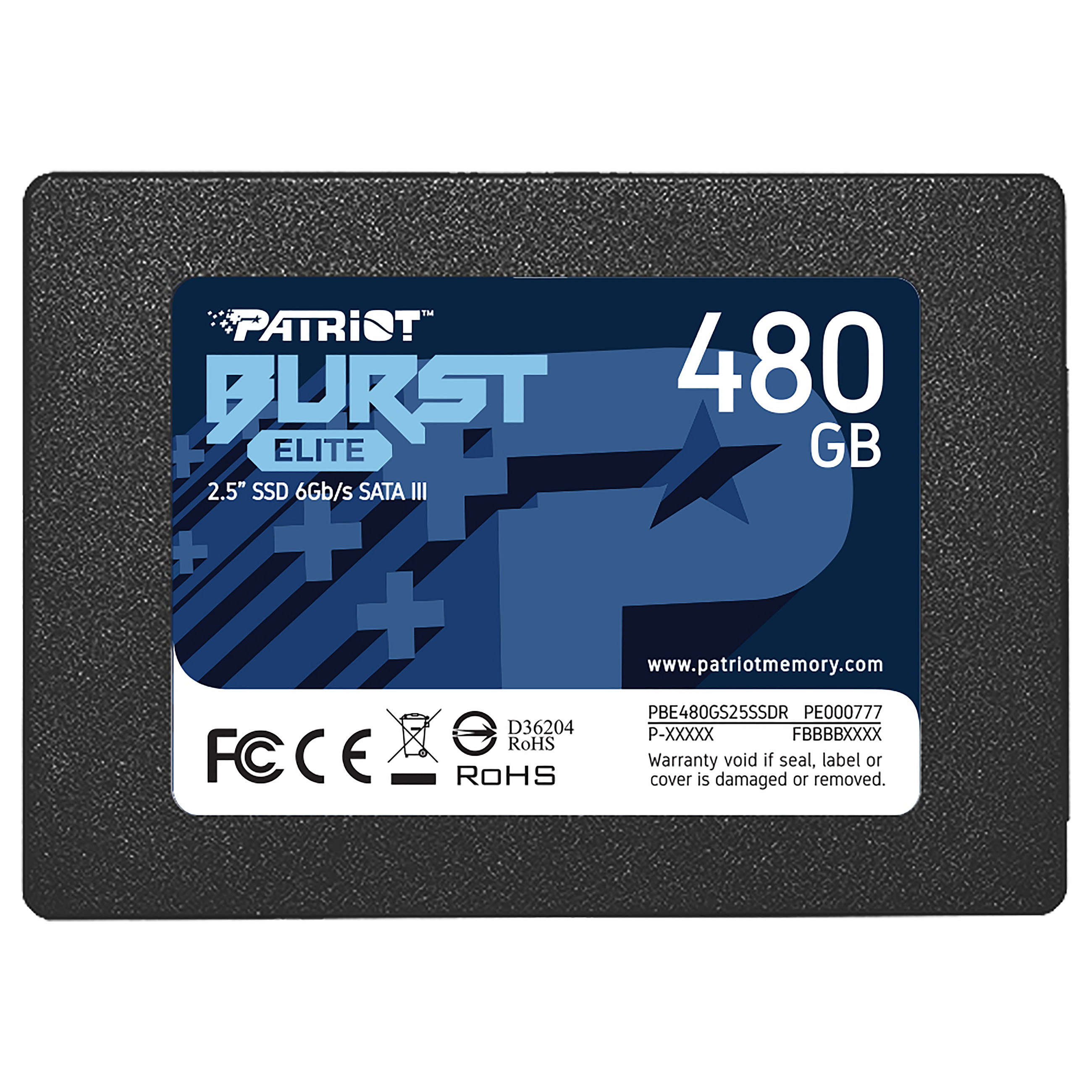 Patriot SSD Burst Elite R450/W320, 480GB, 7mm,2.5"-1