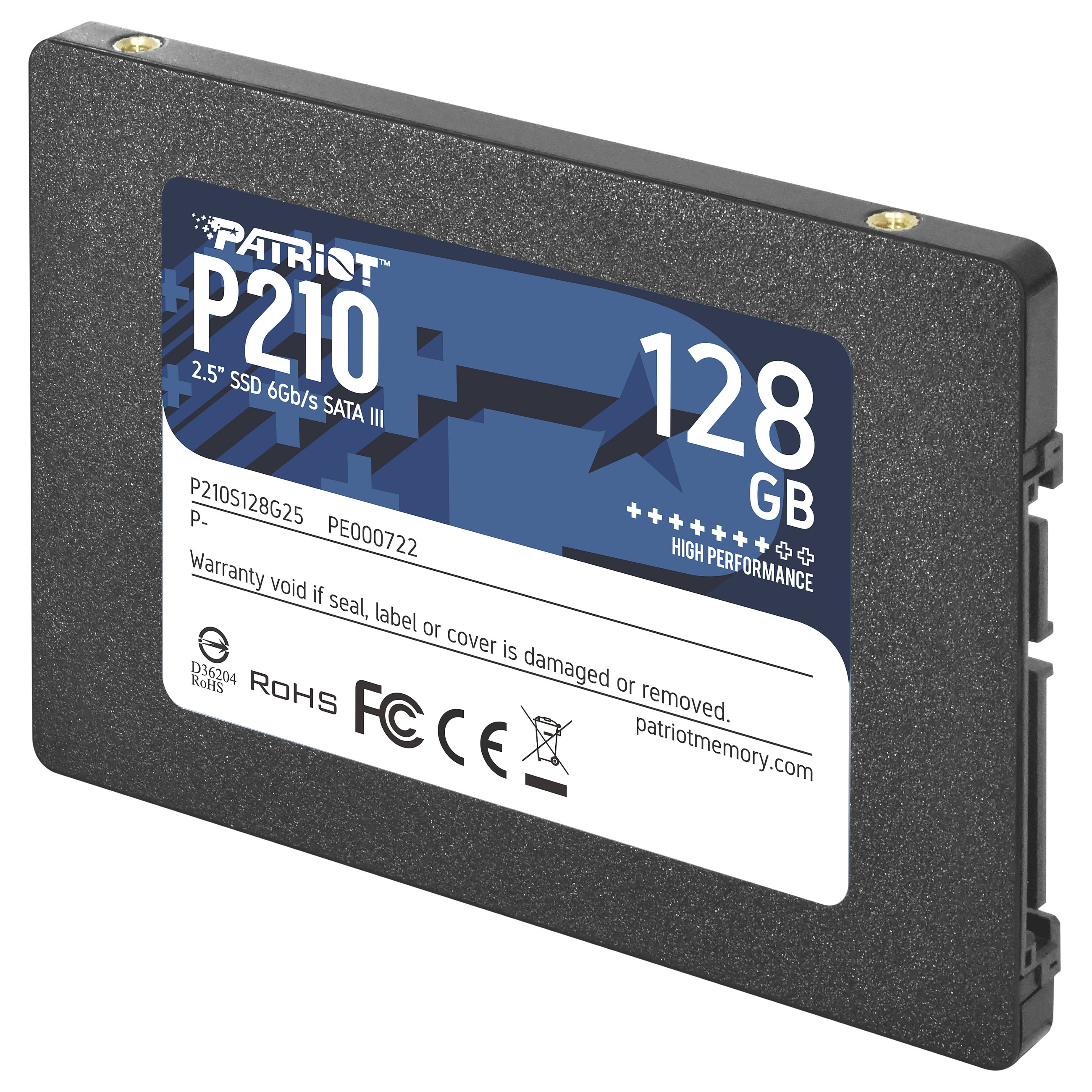 Patriot SSD P210 R520/W430, 128GB, 7mm, 2.5"-2