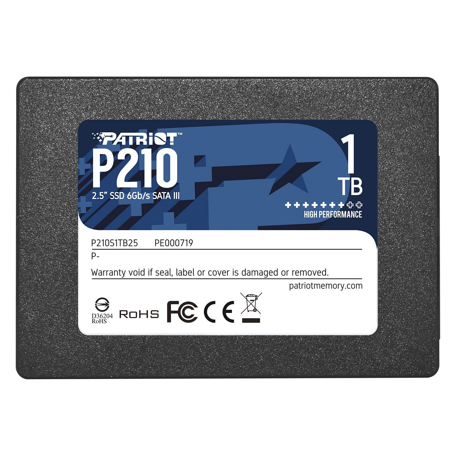 Patriot SSD P210 R520/W430, 1TB, 7mm, 2.5"-1