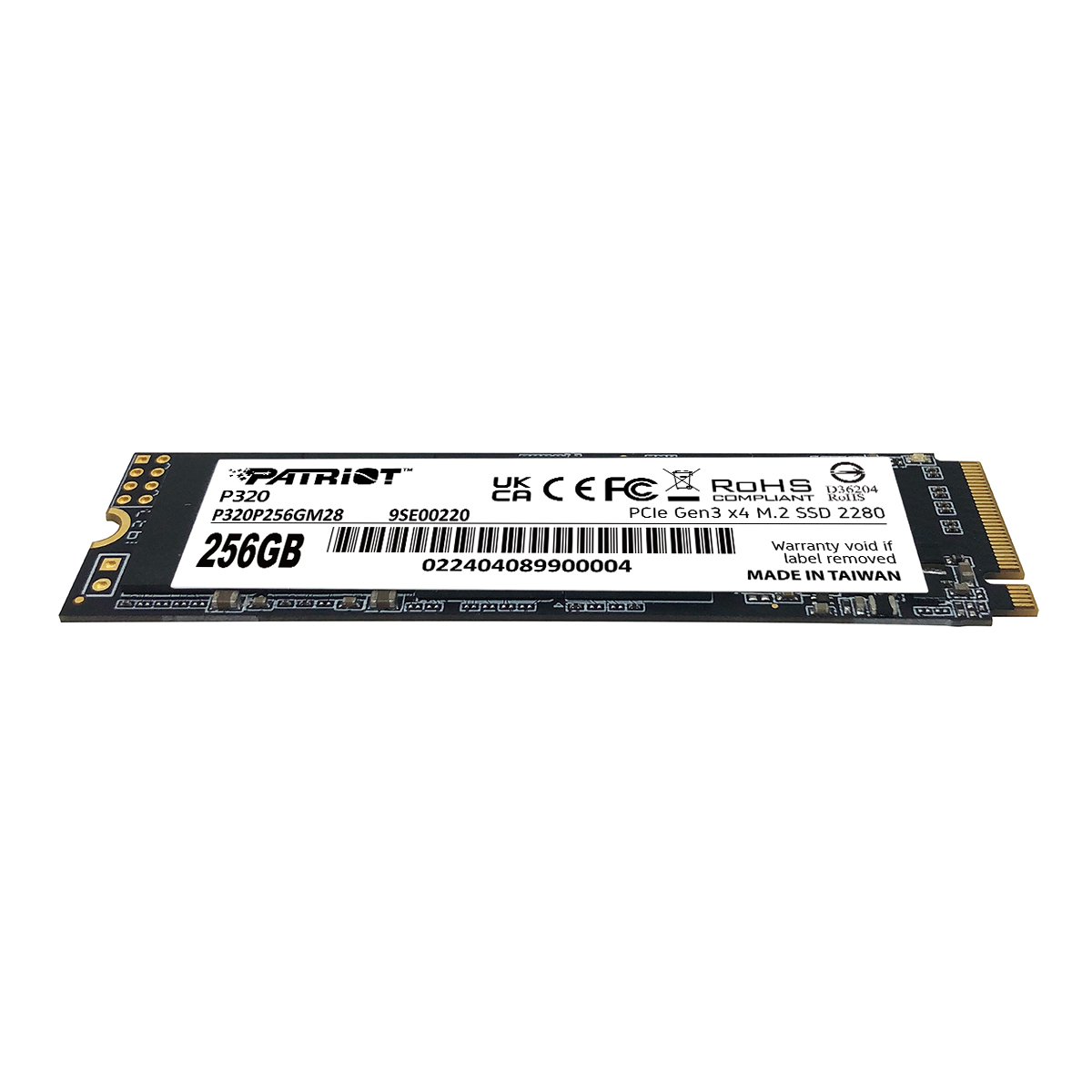 Patriot SSD P320 R2200/W1200, 256GB, M.2 NVMe-3