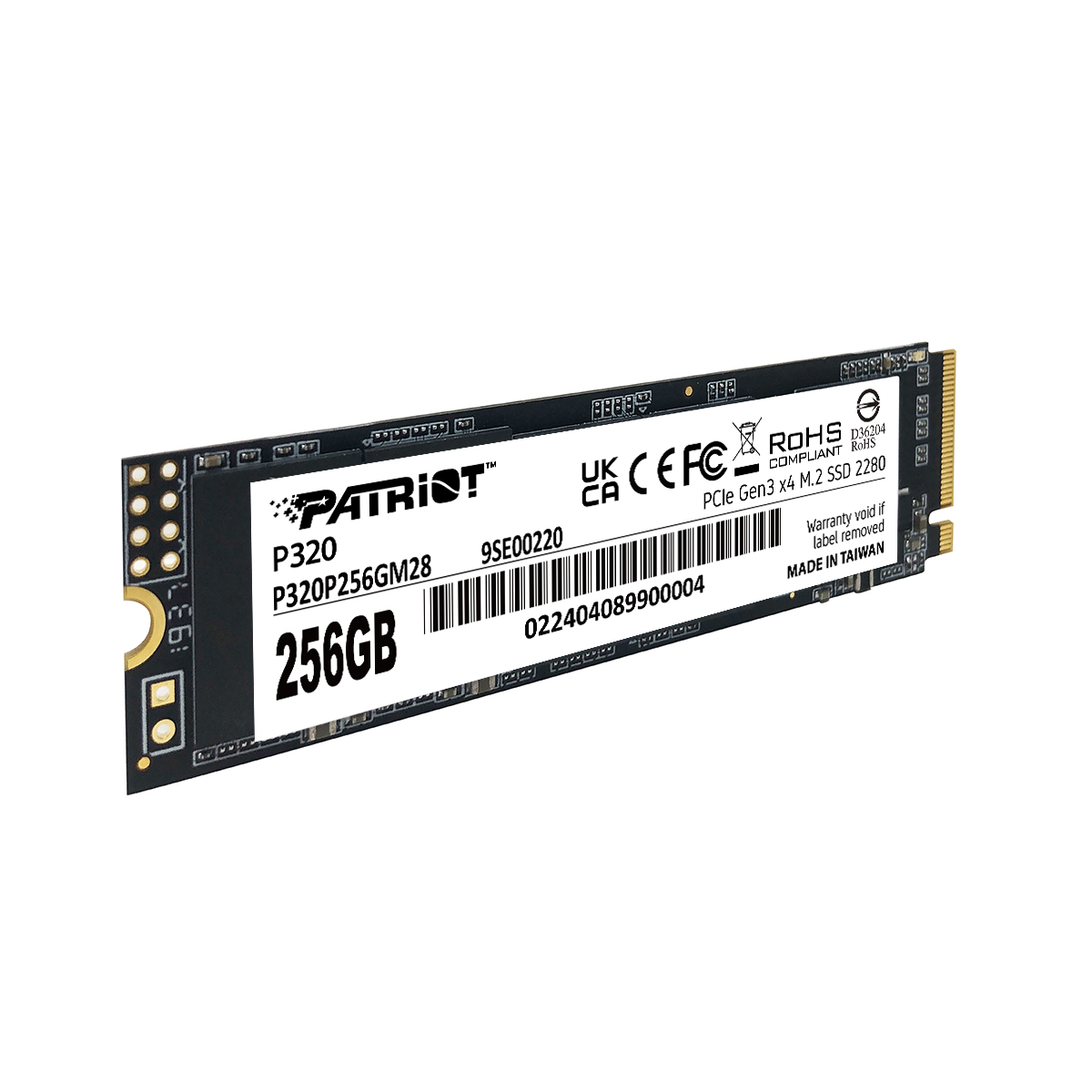 Patriot SSD P320 R2200/W1200, 256GB, M.2 NVMe-4