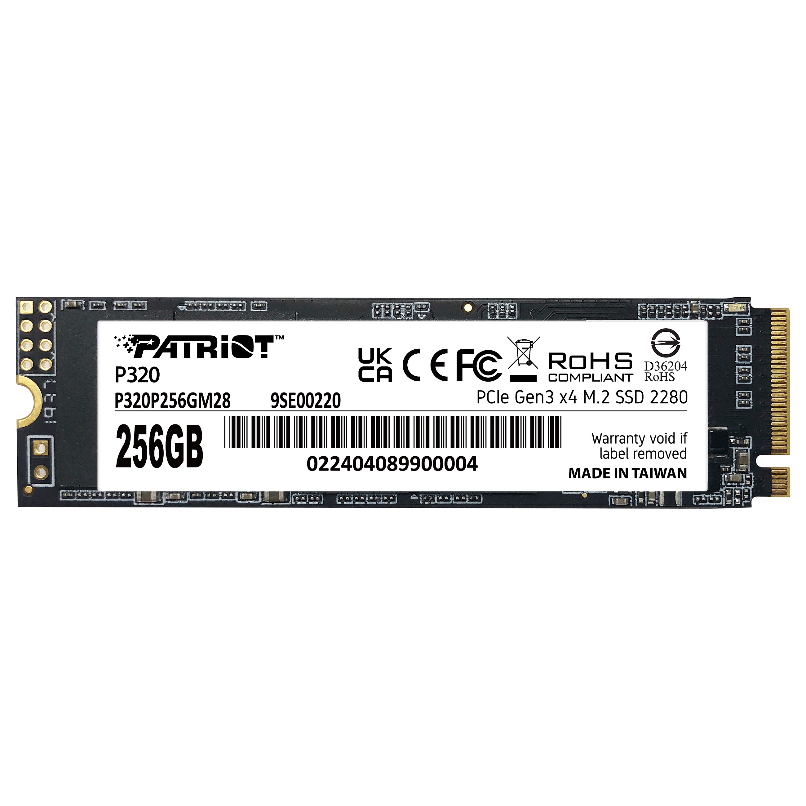 Patriot SSD P320 R2200/W1200, 256GB, M.2 NVMe-5