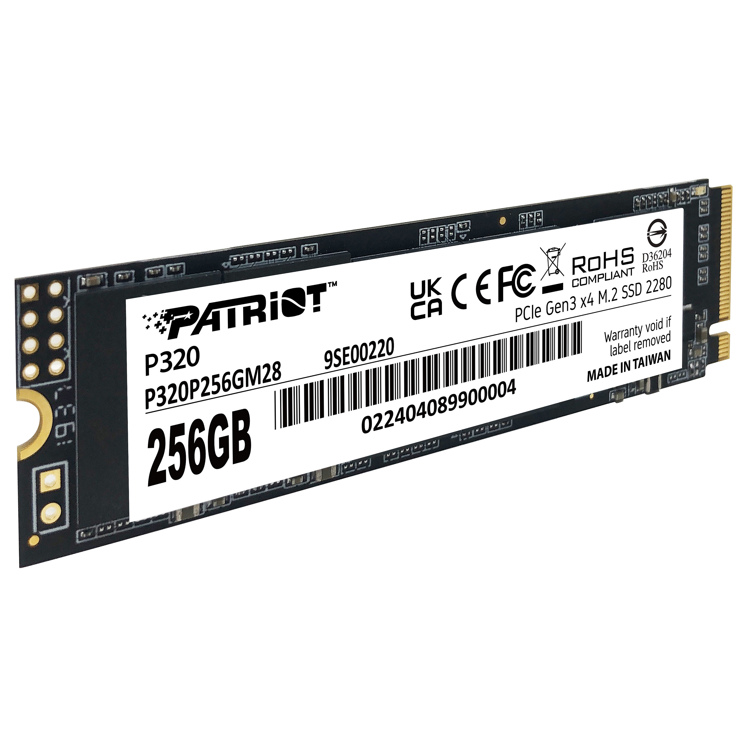 Patriot SSD P320 R2200/W1200, 256GB, M.2 NVMe-7