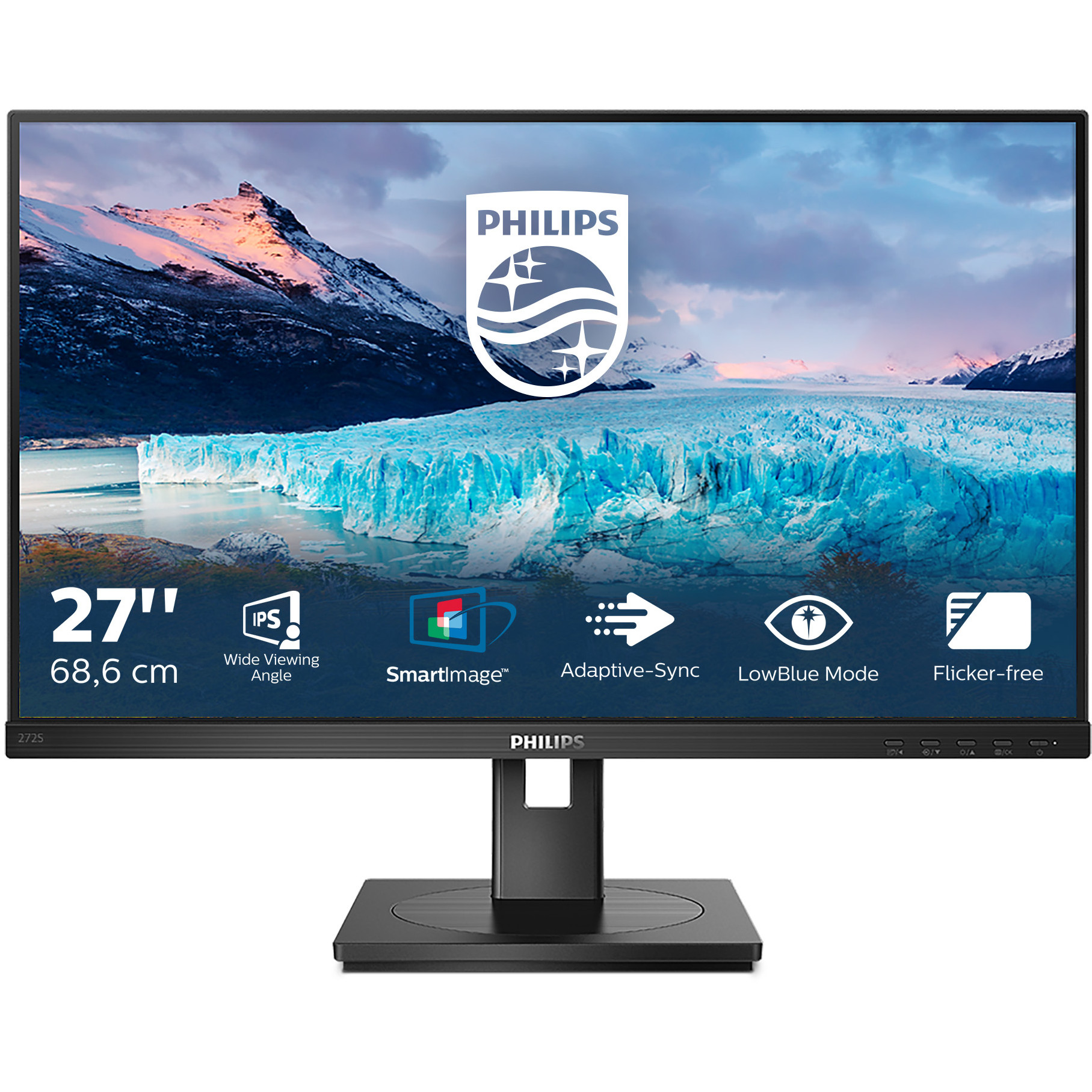 Monitor PHILIPS 272S1AE (27" IPS, FHD, 75Hz)-1