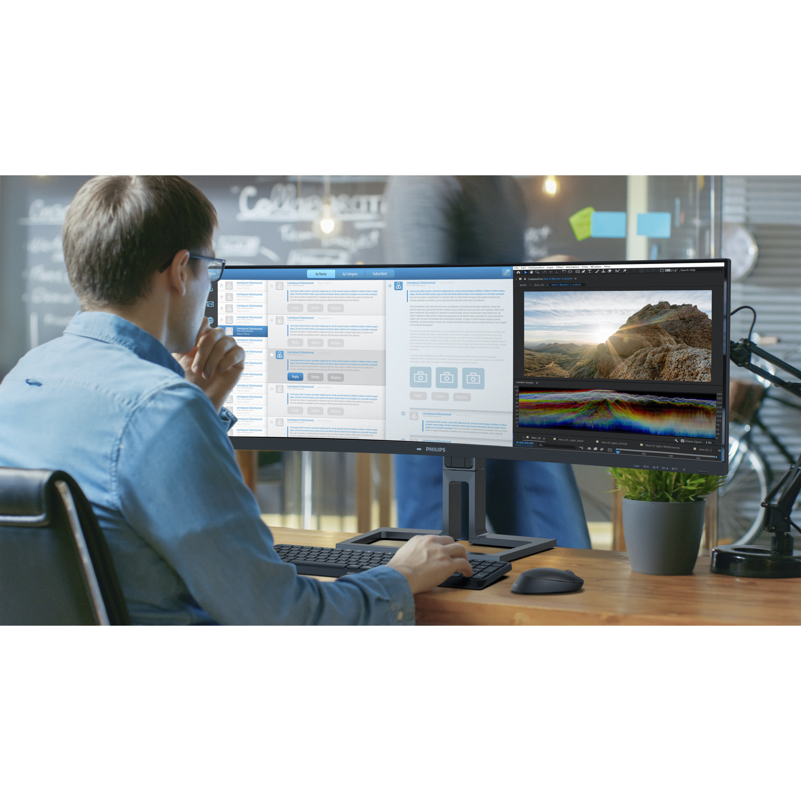 Monitor PHILIPS 45B1U6900C 44,5" 5K2K 2xHDMI DP 100W-15