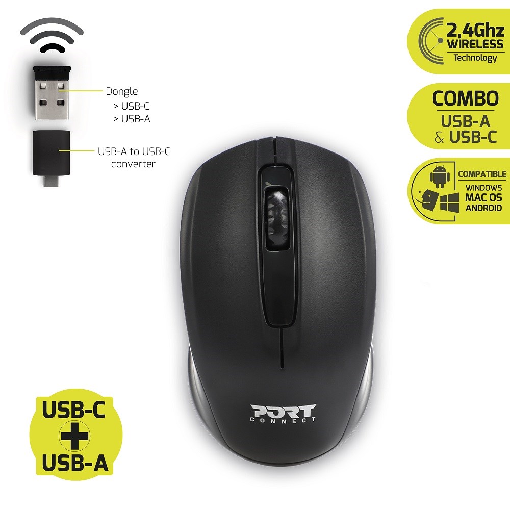 Port premium pack torba 15,6" + bežični miš crna-2