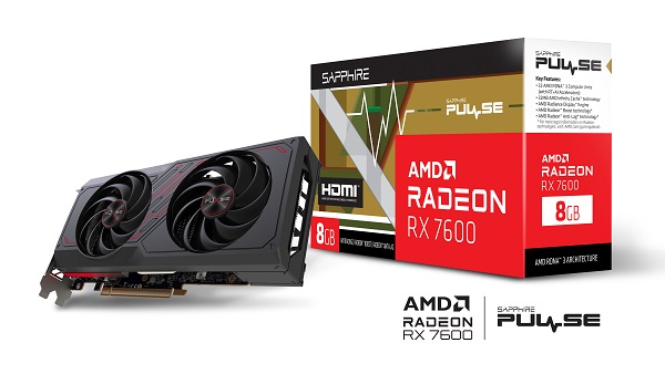 Grafička kartica Sapphire PULSE RX 7600 Gaming OC 8GB GDDR6