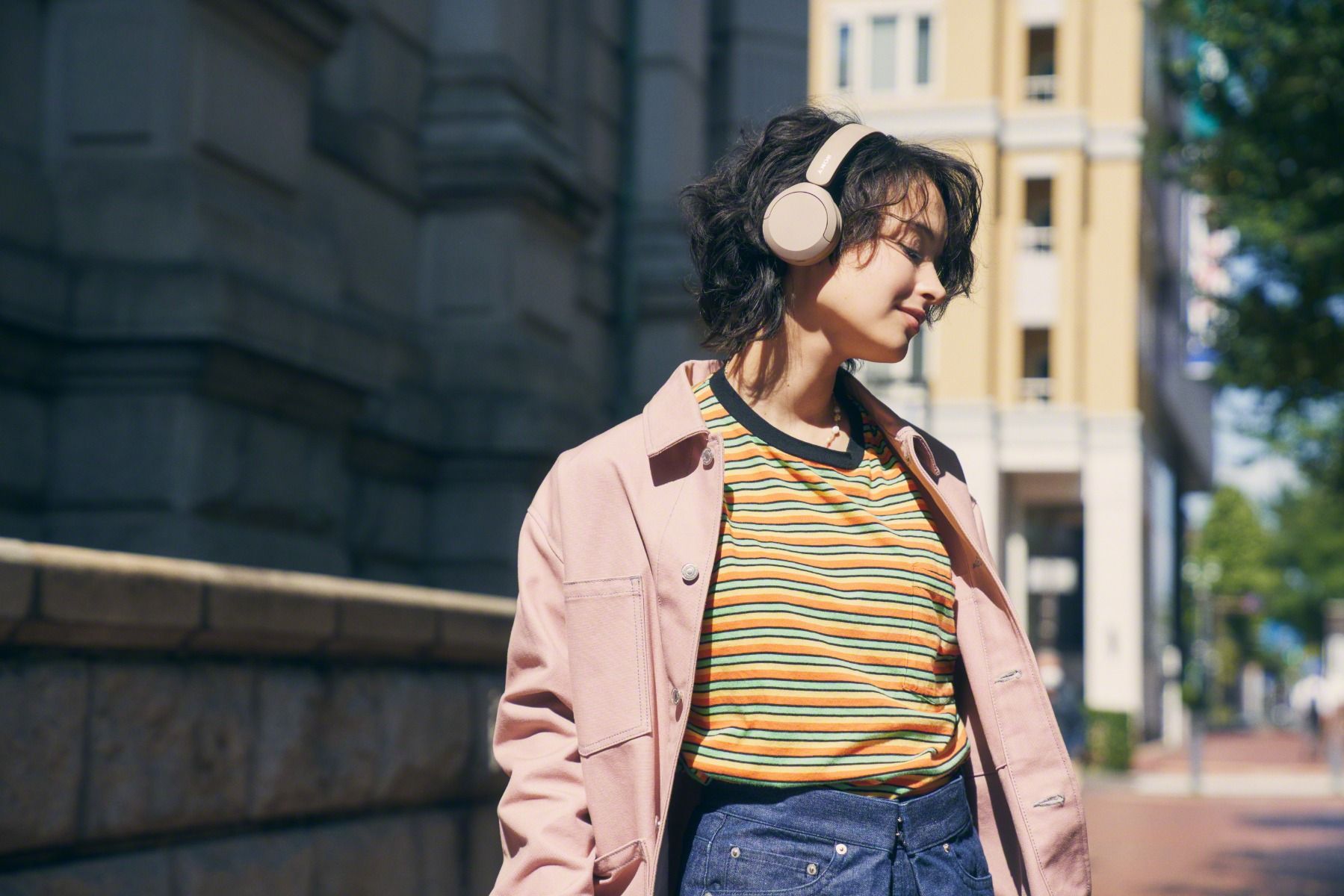 Slušalice SONY WH-CH520 On-Ear bež (bežične, Bluetooth)-4