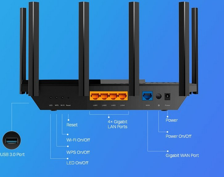 Router TP-LINK Archer AX73 AX5400 Dual Band Gigabit router Wi-Fi 6-4