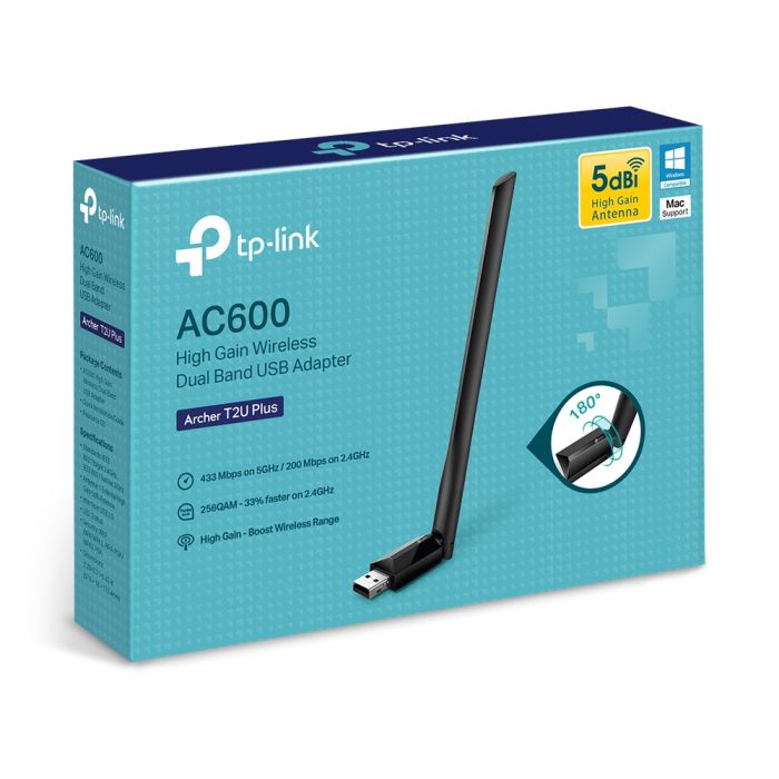 TP-Link Archer T2U Plus, AC600 WLAN USB adapter-9