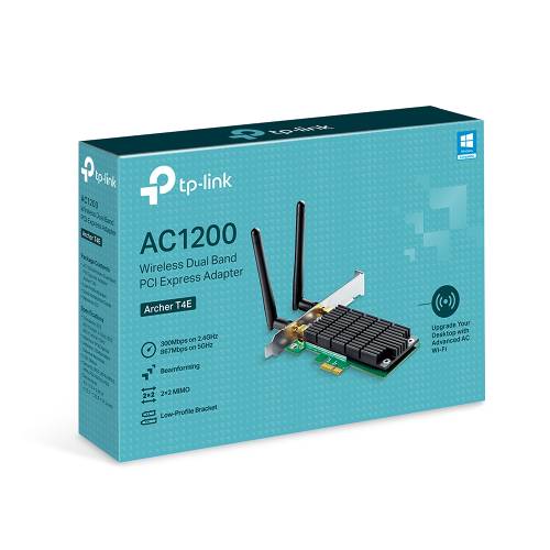 Bežični adapter TP-LINK AC1200 Archer T4E Dual-Band PCI-E 300Mbps/867Mbps (2.4GHz/5GHz), 802.11a/b/g/n/ac, 2×odvojive antene-0