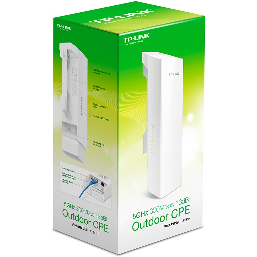 TP-Link CPE510, 5GHz 300Mbps 13dBi Outdoor CPE-4