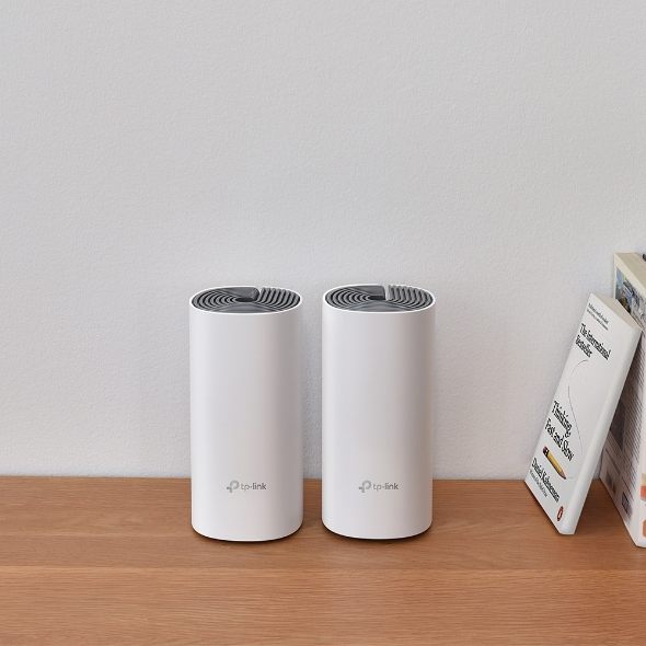 Bežična pristupna točka TP-Link AC1200 Deco E4 (2 pack) Mesh Wi-Fi, Dual-Band 300Mbps/867Mbps (2.4GHz/5GHz), 2×LAN, 2×interna antena, Deco App-0