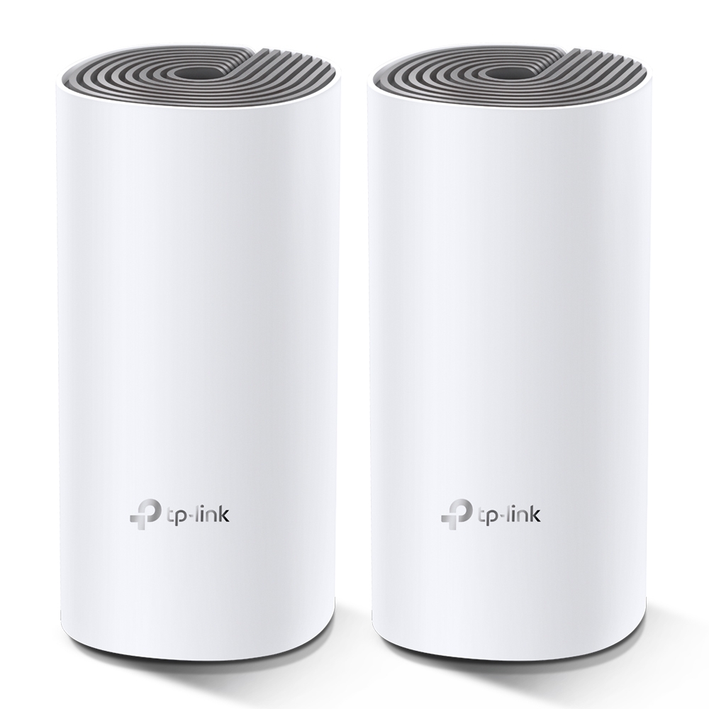 Bežična pristupna točka TP-Link AC1200 Deco E4 (2 pack) Mesh Wi-Fi, Dual-Band 300Mbps/867Mbps (2.4GHz/5GHz), 2×LAN, 2×interna antena, Deco App-3