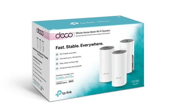 Wi-Fi sustav TP-LINK Deco E4 AC1200 Whole Home Wi-Fi 3-pack