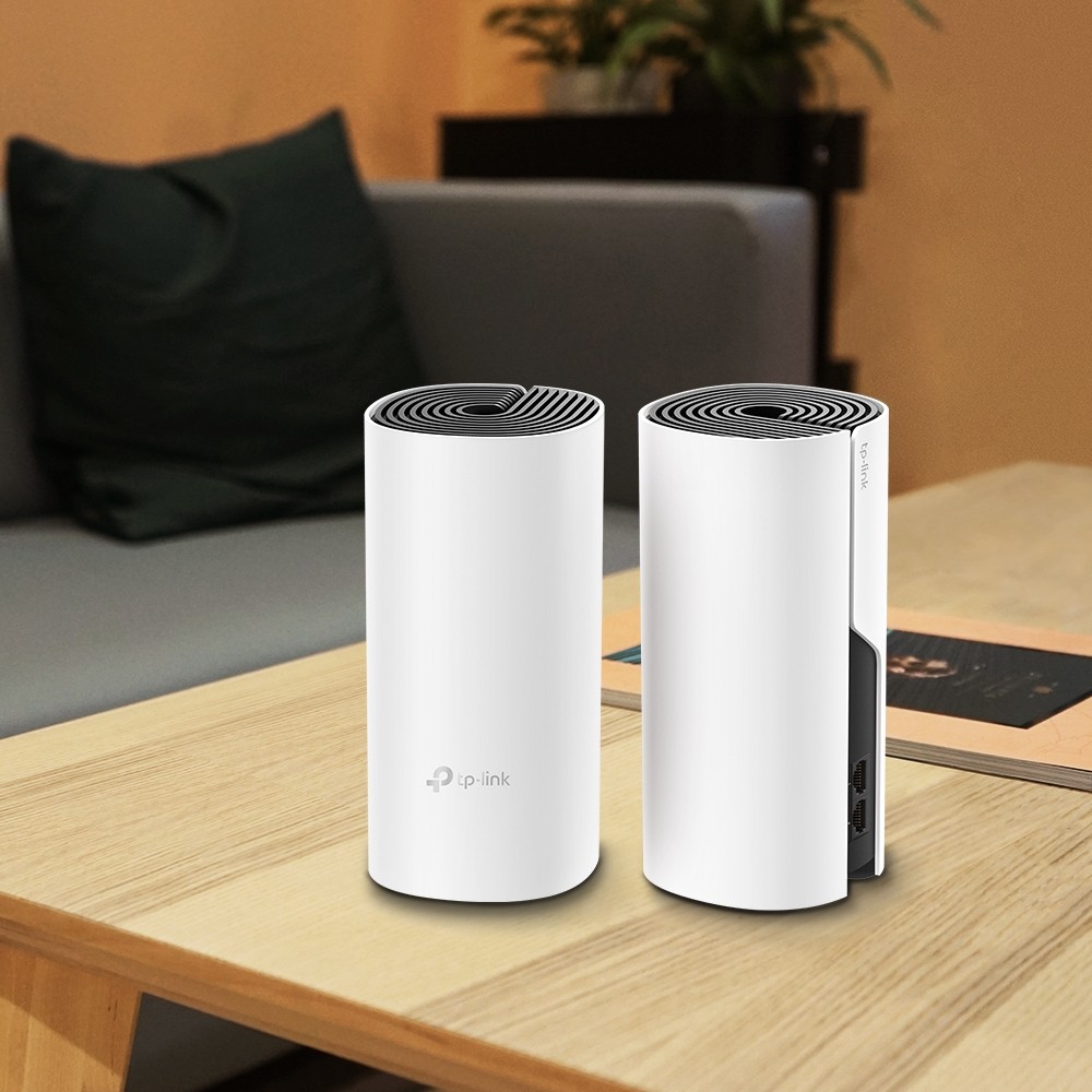 TP-Link AC1200 Deco M4 (2 pack) Mesh Wi-Fi, Dual-Band 300Mbps/867Mbps (2.4GHz/5GHz), 2×GLAN, 2×interna antena, Deco App-12