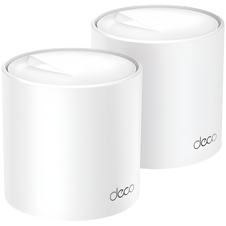 TP-Link AX3000 Deco X50 (2-pack), Dual-Band Mesh Wi-Fi 6, 574Mbps/2402Mbps (2.4GHz/5GHz), 802.11ax/ac/n/a/b/g, 3×G-LAN, Deco App-5