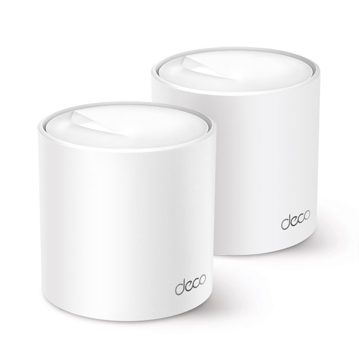 TP-Link AX3000 Deco X50 (2-pack), Dual-Band Mesh Wi-Fi 6, 574Mbps/2402Mbps (2.4GHz/5GHz), 802.11ax/ac/n/a/b/g, 3×G-LAN, Deco App-3