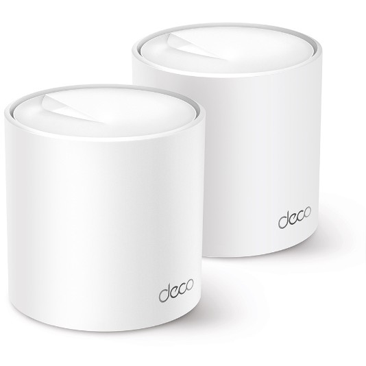 TP-Link AX3000 Deco X50 (2-pack), Dual-Band Mesh Wi-Fi 6, 574Mbps/2402Mbps (2.4GHz/5GHz), 802.11ax/ac/n/a/b/g, 3×G-LAN, Deco App-6