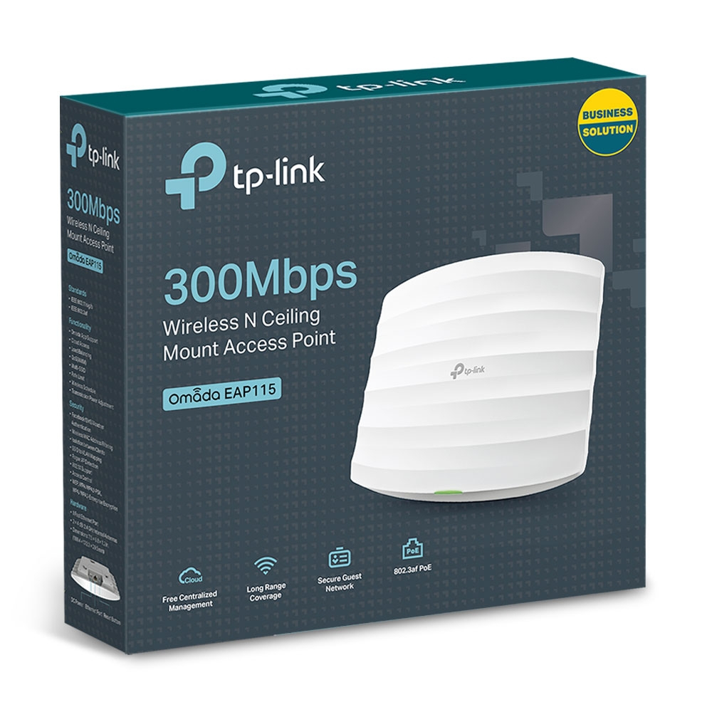 TP-Link bežična pristupna točka zidna/stropna (AP) 300Mbps (2.4GHz), 802.11b/g/n, 1×LAN, podrška za PoE, 2×interna antena-3