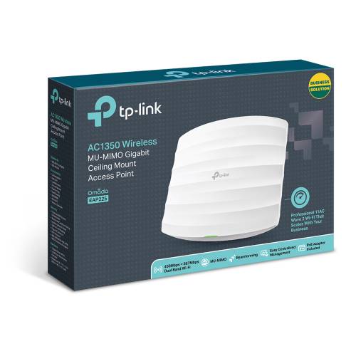 TP-Link AC1350 bežična pristupna točka zidna/stropna (AP) 450Mbps/867Mbps (2.4GHz/5GHz), 802.11a/b/g/n/ac, 1×G-LAN, podrška za PoE, 4×interna antena-0