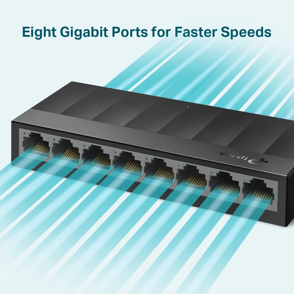 TP-Link LS1008G, 8-Port Gigabit Desktop Switch-5