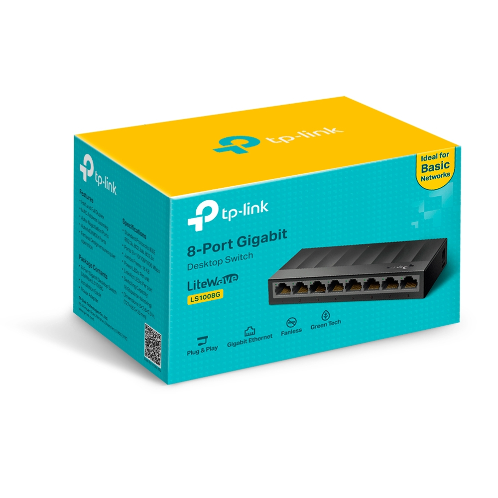 TP-Link LS1008G, 8-Port Gigabit Desktop Switch-1