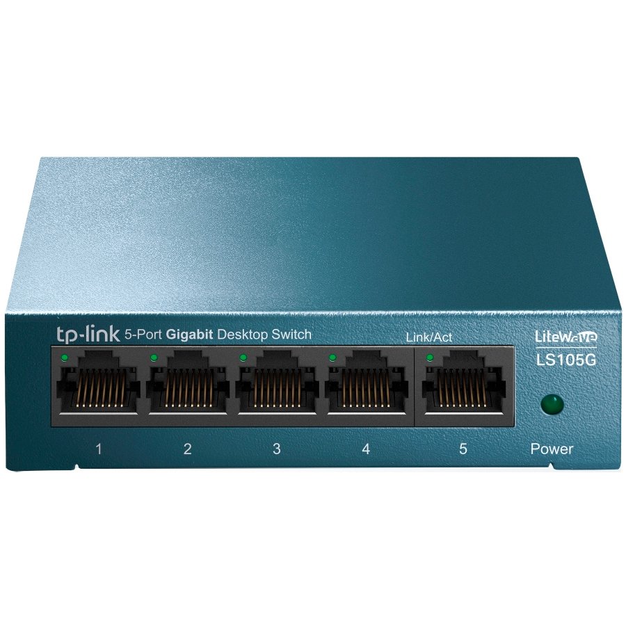 TP-Link LiteWave 5-Port Gigabit Desktop preklopnik (Switch), 5×10/100/1000 RJ45 Ports, metalno kučište-0