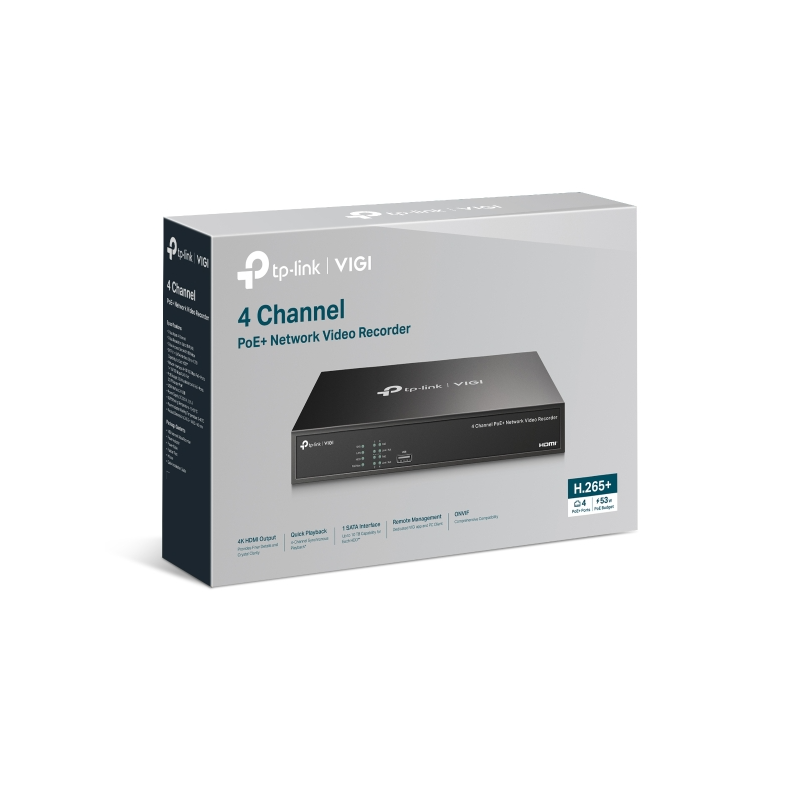 TP-Link VIGI NVR1004H 4P-4