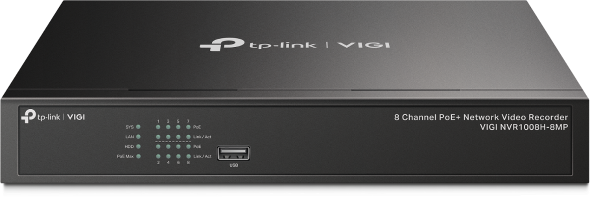 Samostalni NVR TP-LINK VIGI NVR1008H- 8MP (8 kanala, mrežni video snimač)