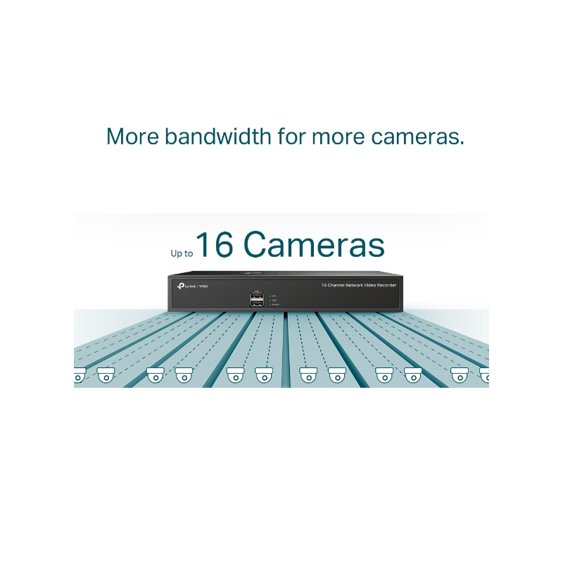 TP-Link mrežni video snimač, 16 kanala, H.265/+, H.264/+, 8MP, 1×SATA, VGA/HDMI, RJ-45, USB2.0×2, Vigi app-6