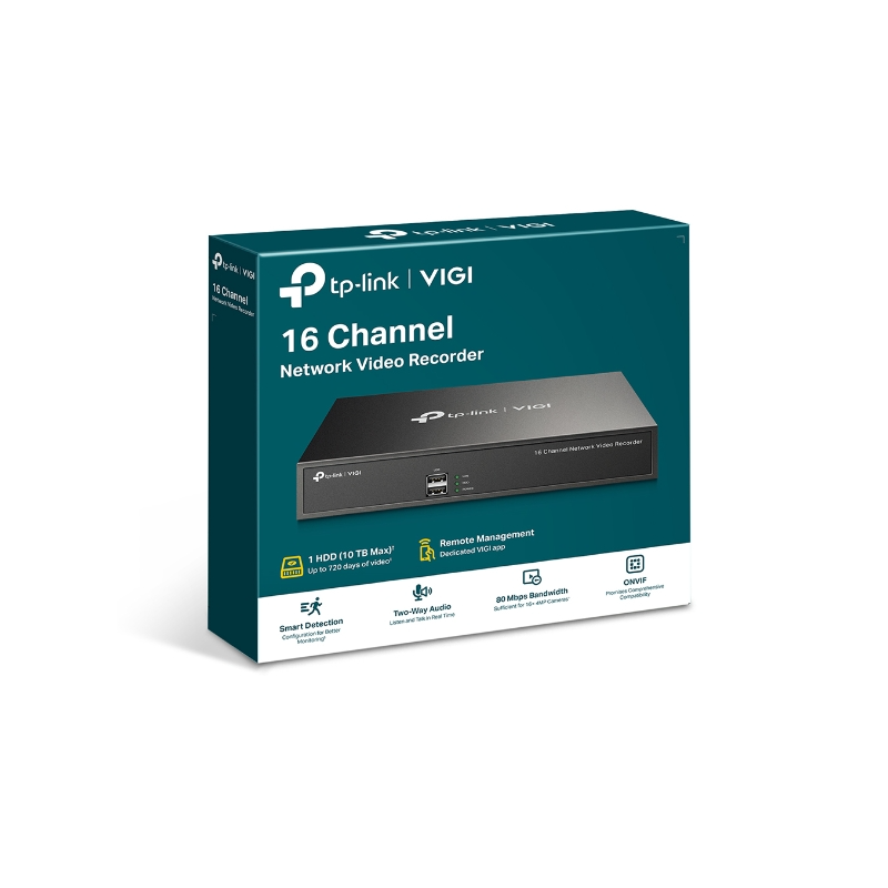 TP-Link mrežni video snimač, 16 kanala, H.265/+, H.264/+, 8MP, 1×SATA, VGA/HDMI, RJ-45, USB2.0×2, Vigi app-8