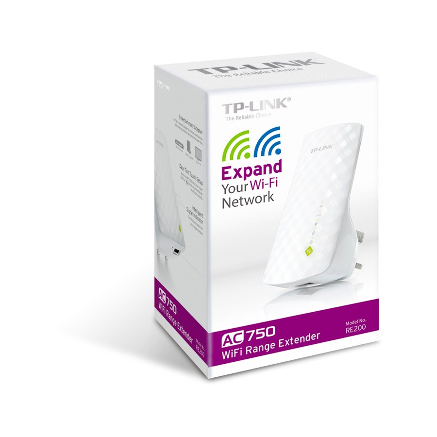 TP-Link AC750 bežični pojačivač dometa (Range Extender), Dual Band 433Mbps(5GHz)/300Mbps(2.4GHz), 802.11ac/a/b/g/n, 1×LAN, Range extender mod, 3× interna antena-5