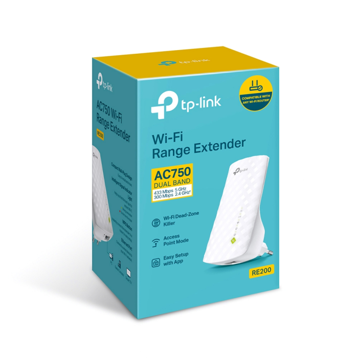 TP-Link AC750 bežični pojačivač dometa (Range Extender), Dual Band 433Mbps(5GHz)/300Mbps(2.4GHz), 802.11ac/a/b/g/n, 1×LAN, Range extender mod, 3× interna antena-14