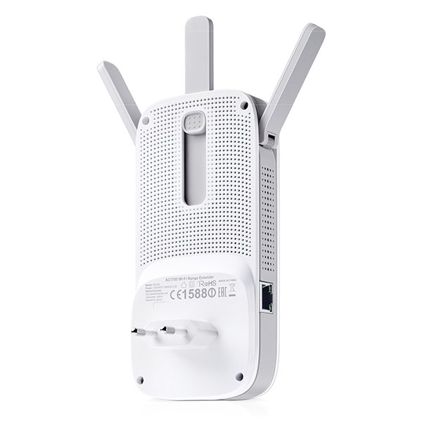 TP-Link AC1750 bežični pojačivač dometa (Range Extender), Dual Band 450Mbps/1300Mbps (2.4GHz/5GHz), 802.11ac/a/b/g/n, 1×G-LAN, Range extender mod, 3×fiksna antena-2