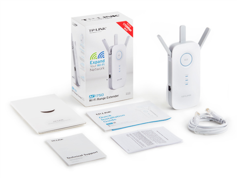 TP-Link AC1750 bežični pojačivač dometa (Range Extender), Dual Band 450Mbps/1300Mbps (2.4GHz/5GHz), 802.11ac/a/b/g/n, 1×G-LAN, Range extender mod, 3×fiksna antena-8