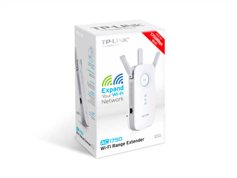 TP-Link AC1750 bežični pojačivač dometa (Range Extender), Dual Band 450Mbps/1300Mbps (2.4GHz/5GHz), 802.11ac/a/b/g/n, 1×G-LAN, Range extender mod, 3×fiksna antena-7