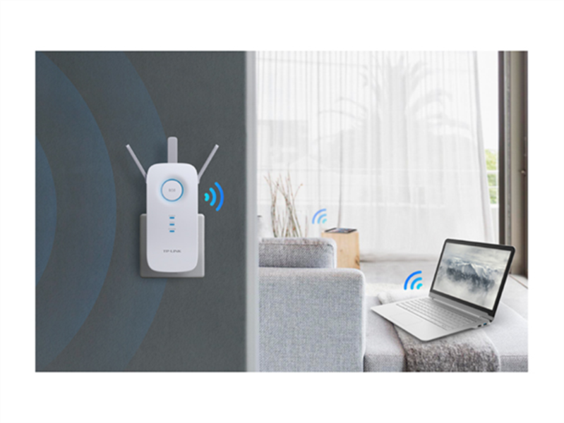 TP-Link AC1750 bežični pojačivač dometa (Range Extender), Dual Band 450Mbps/1300Mbps (2.4GHz/5GHz), 802.11ac/a/b/g/n, 1×G-LAN, Range extender mod, 3×fiksna antena-9