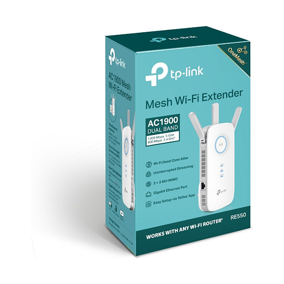 TP-Link AC1900 bežični pojačivač dometa (Range Extender), Dual Band 1300Mbps(5GHz)/600Mbps(2.4GHz), 802.11ac/a/b/g/n, 1×G-LAN, 3×fiksna vanjska antena-11
