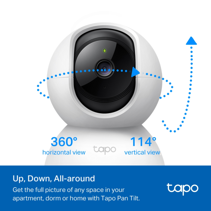 Nadzorna kamera TP-LINK Tapo C200 (2MP, IR, PT, WiFi, unutarnja)-19