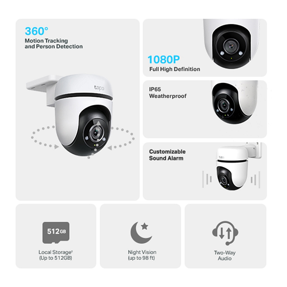 Nadzorna kamera TP-LINK Tapo C500 (IP Dome, 2MP, IR, PT, WiFi, vanjska/unutarnja)-15