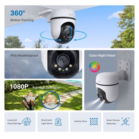 Nadzorna kamera TP-LINK Tapo C500 (IP Dome, 2MP, IR, PT, WiFi, vanjska/unutarnja)-31