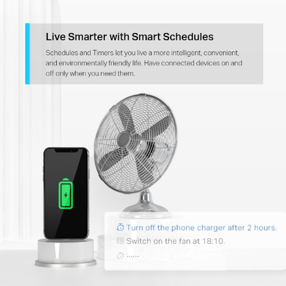TP-Link WiFi Smart Plug, 2.4GHz, 802.11b/g/n, BT4.2, Tapo app, kontrola potrošnje energije, Timer/Schedule postavke, Glasovna kotrola Amazon Alexa/Google Assistant-8