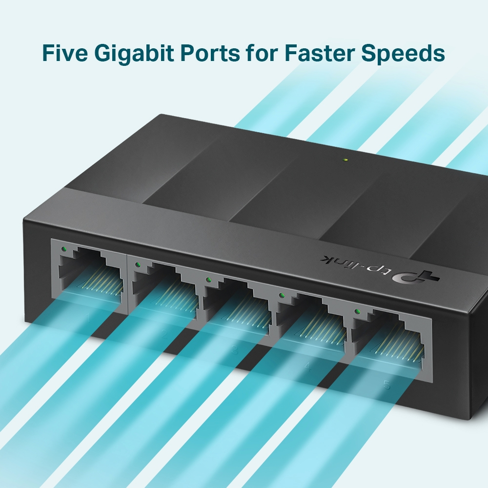 TP-Link LS1005G, 5-port Gbit switch, plastično-6