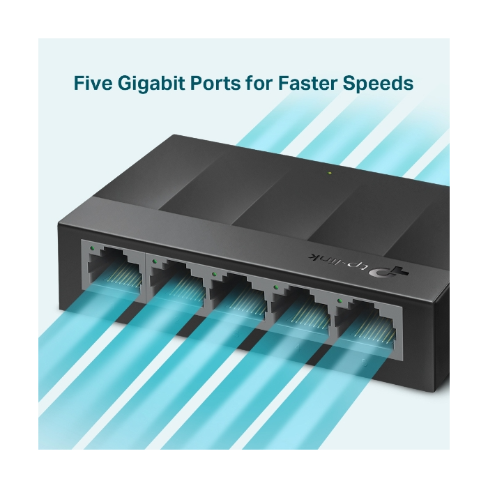 TP-Link LS1005G, 5-port Gbit switch, plastično-10