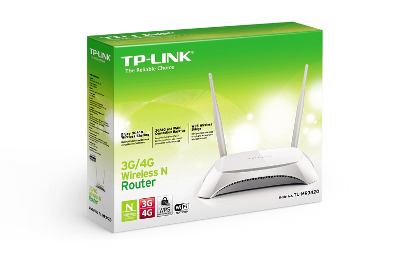 TP-Link bežični N 3G/4G usmjerivač (Router) 300Mbps (2.4GHz), 802.11b/g/n, 4×LAN/1×WAN, USB2.0 za 3G/4G modem, 2× 5dBi antena-4