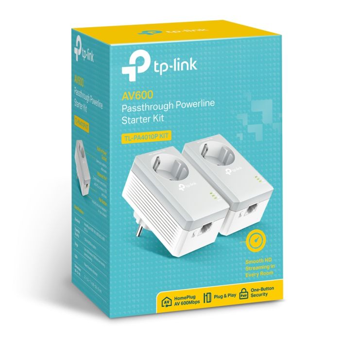 Mrežni adapter TP-LINK AV600 TL-PA4010P 600Mbps, 1× mrežni ulaz, dodatna strujna utičnica - KORIŠTENI jamstvo 6 mjeseci-4