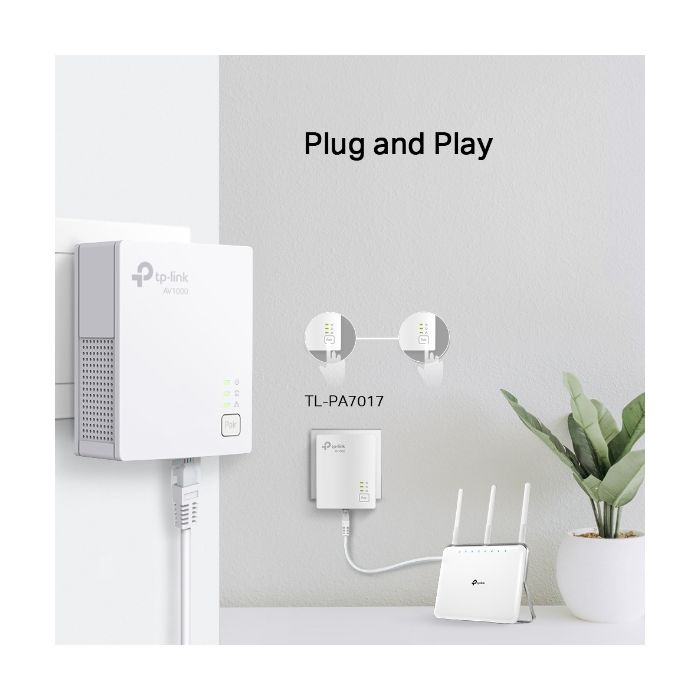 Mrežni adapter TP-LINK AV1000 Powerline Gigabit 1000Mbps, HomePlug AV (duplo pakiranje)-5