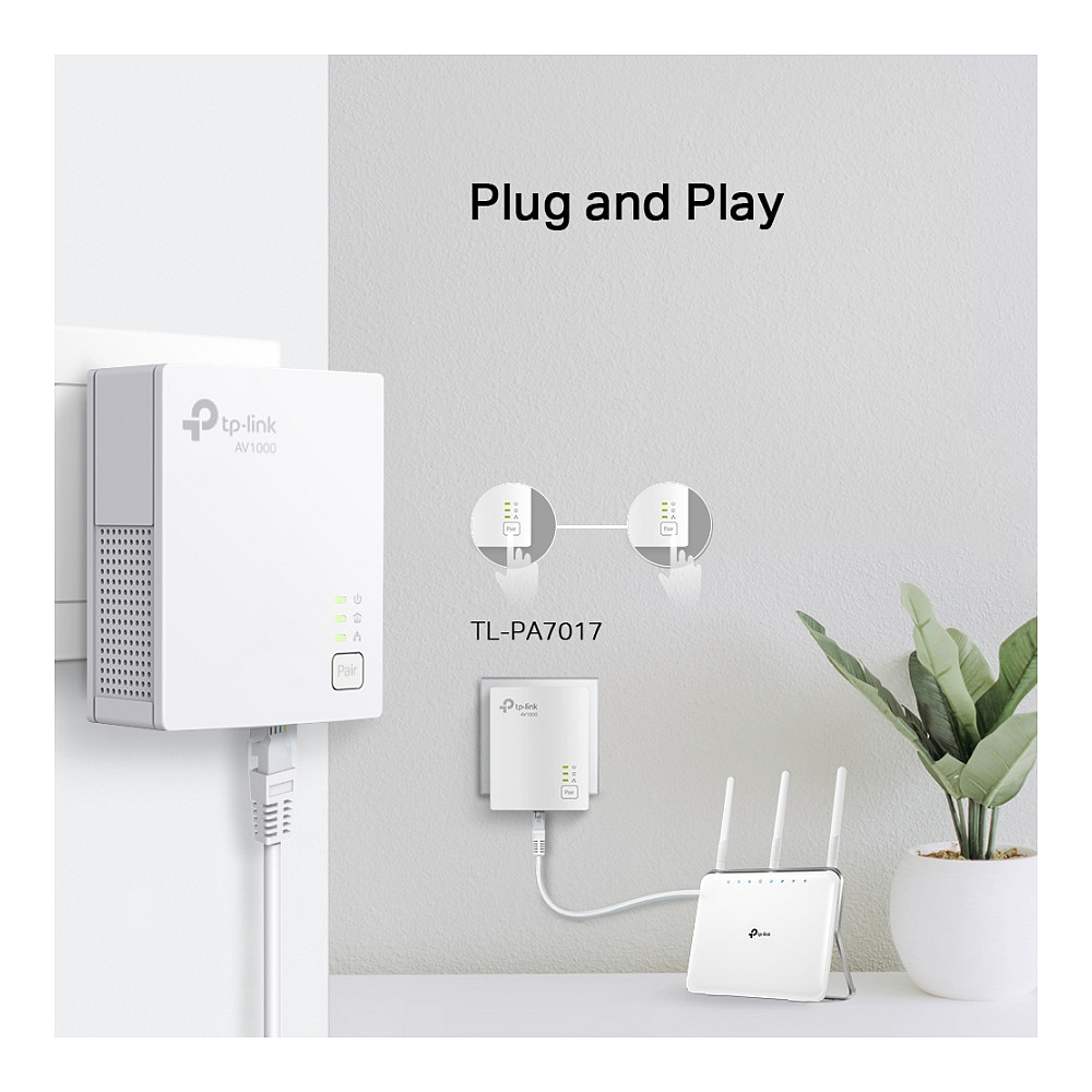 Mrežni adapter TP-LINK AV1000 Powerline Gigabit 1000Mbps, HomePlug AV (duplo pakiranje)-14